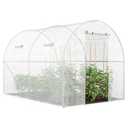 IDMarket - Serra tunnel di giardinario 6 m² bianco ZEBRA 2x3M