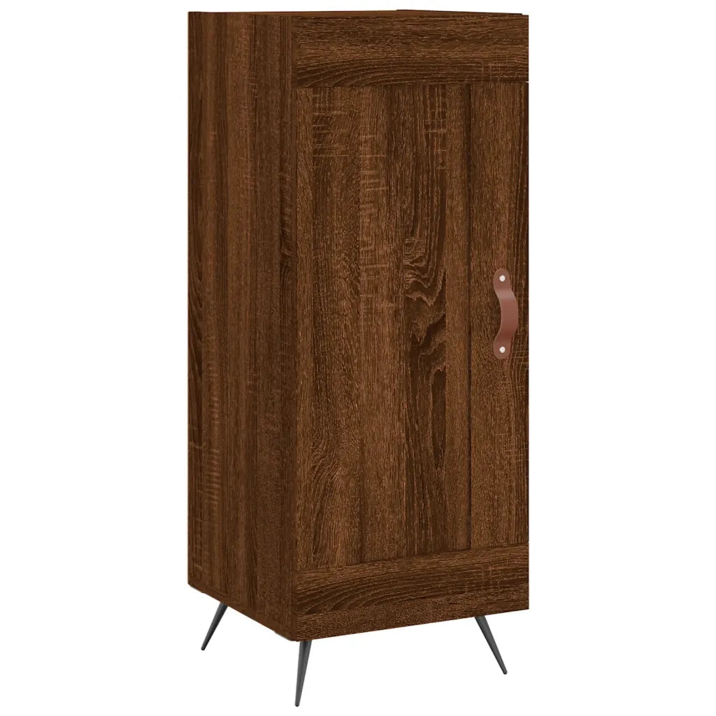 Credenza Rovere Marrone 34,5x34x90 cm in Legno Multistrato 830419