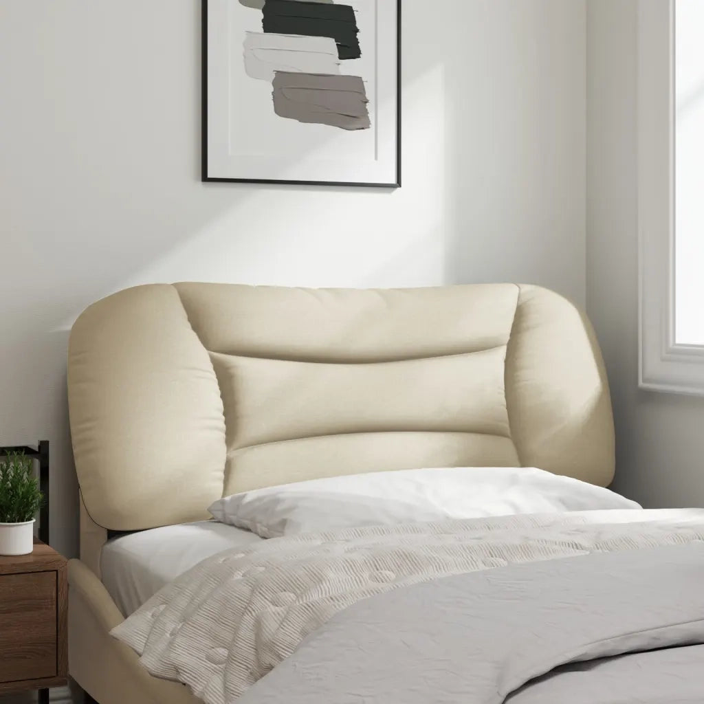 Cuscino Testiera Hvar Crema 100 cm in Tessuto CFW2897189