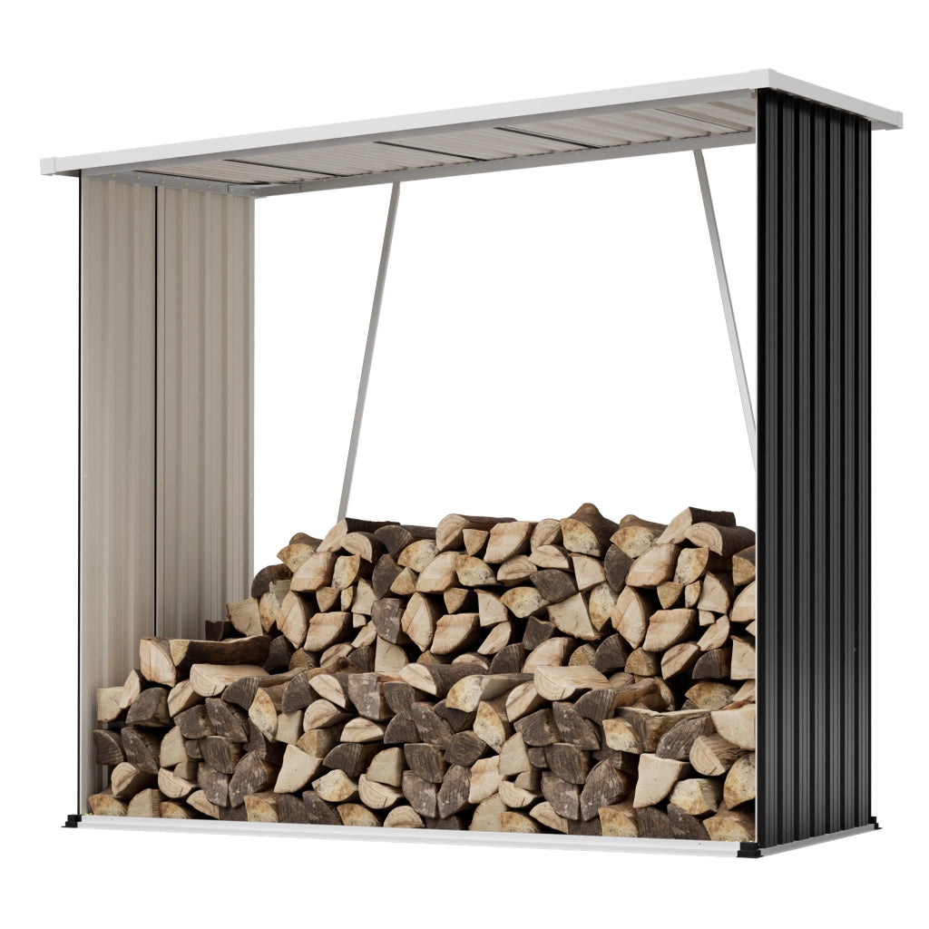 PORTALEGNA In acciaio zincato 172,3x88x158,1 cm Nero