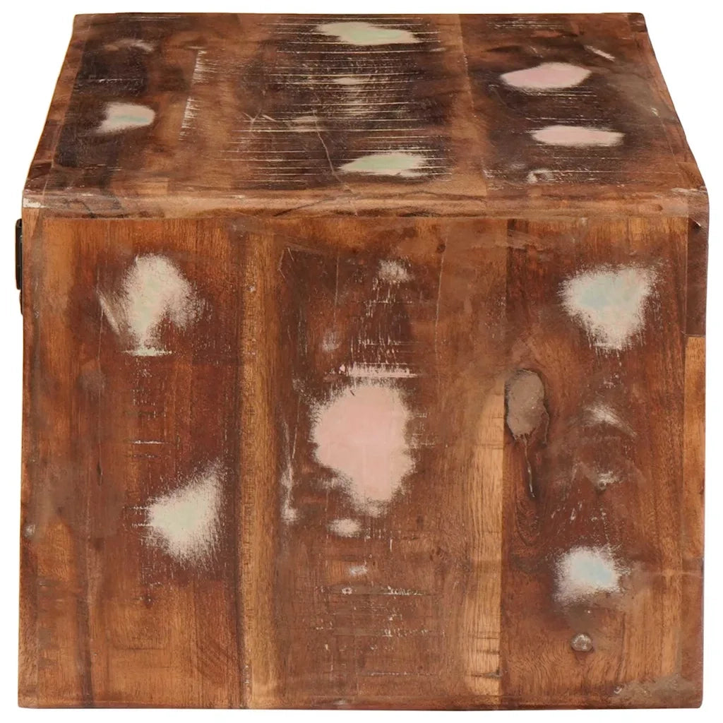 Comodino Marrone 45 x 30 x 24 cm Legno Recuperato Massello 4104578