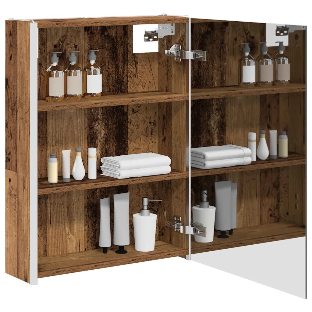 Mobiletto per specchio da Bagno | Armadio da bagno Legno vecchio