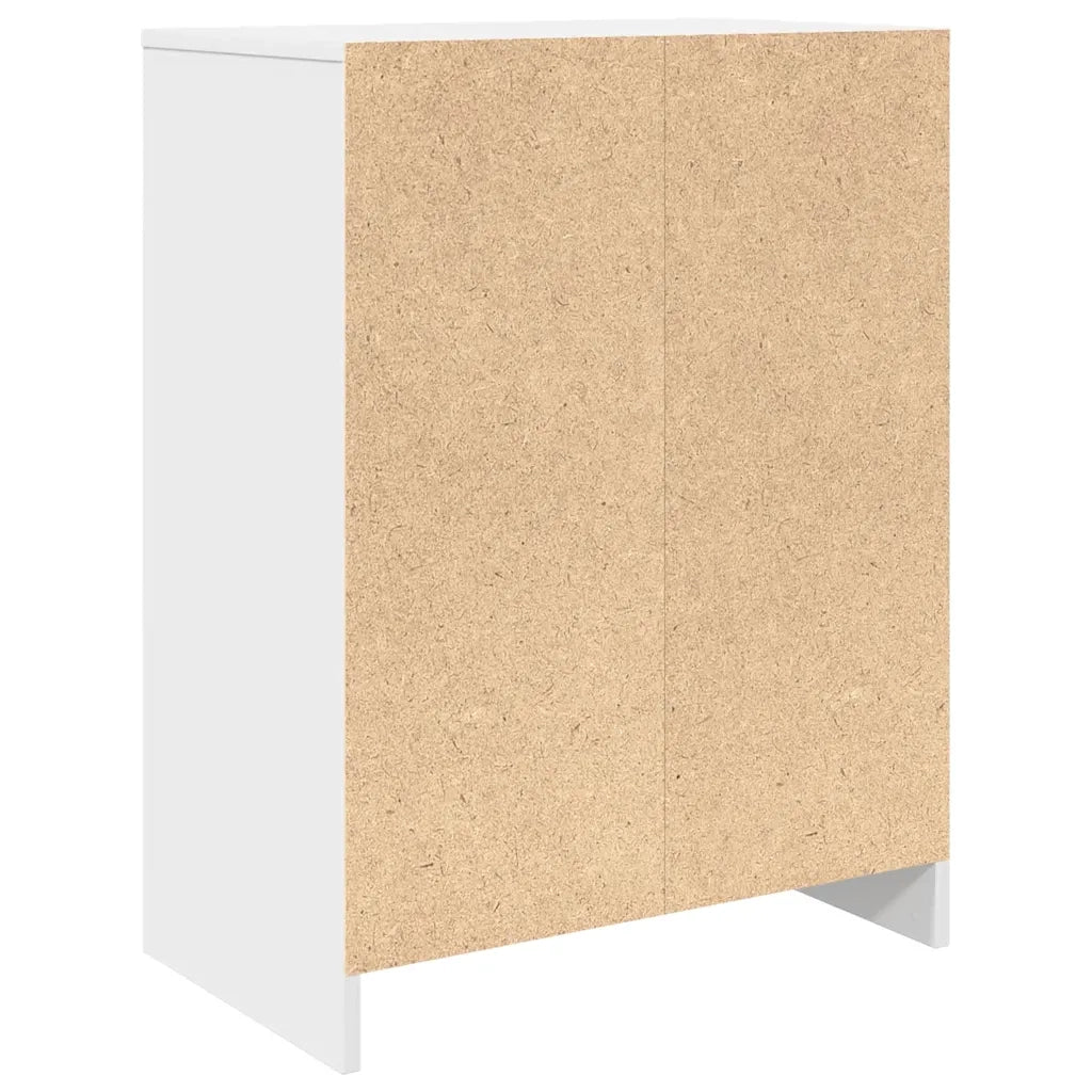 Scarpiera Bianca 57x34x76 cm in Legno Multistrato 861868