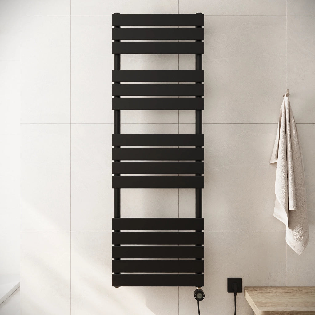 Termoarredo elettrico 1500x500 nero opaco interasse 450 | Andromeda