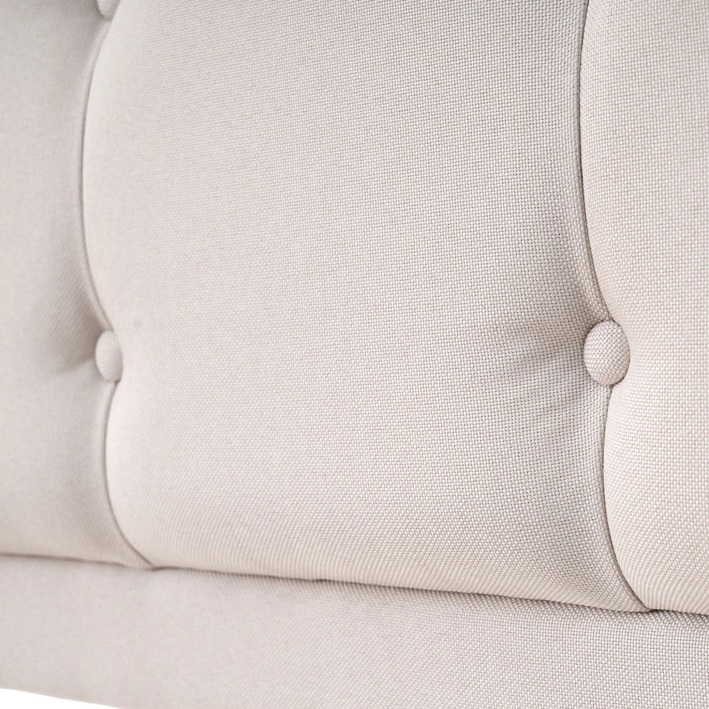 OKWISH Letto con Cassetti Letto Matrimoniale, 4 Cassetti, USB, Tipo C e Prese, 140×200 cm, senza Materasso, in Lino, Beige