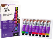 Set di vernice acrilica - Fluorescente Neon - Ideale per progetti creativi - 8 pezzi - 18 ml per tubo