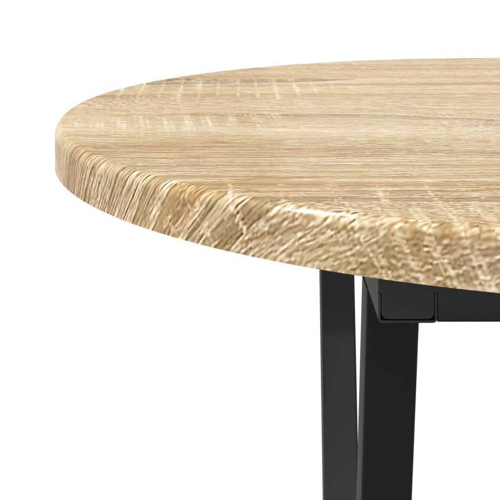 Tavolino da caffÃ¨  in rovere Sonoma 80x40x40,5 cm, in legno ingegnerizzato e metallo