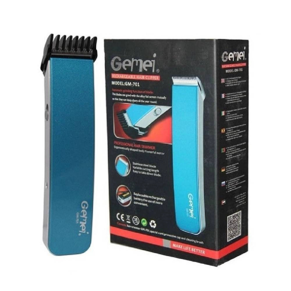 Trade Shop - Tagliacapelli Rasoio Barba Uomo Ricaricabile Regola Capelli Trimmer Geemy Gm-701 -