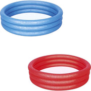 Trade Shop - Piscina Gonfiabile 122x25cm Tinta Unita Effetto Ghiaccio 3 Anelli Giardino 51025 -
