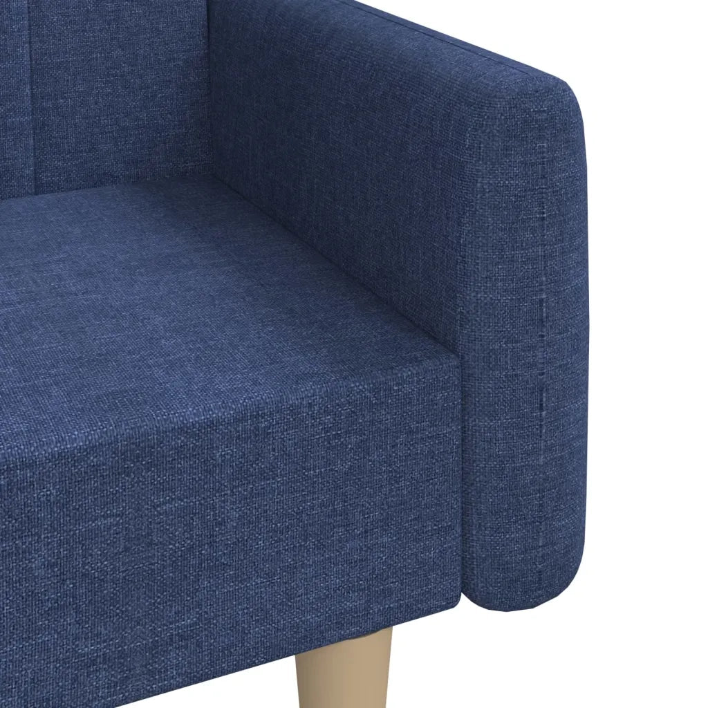 Divano letto | Sof¨¤ letto | Letto singolo a 2 Posti Blu in Tessuto