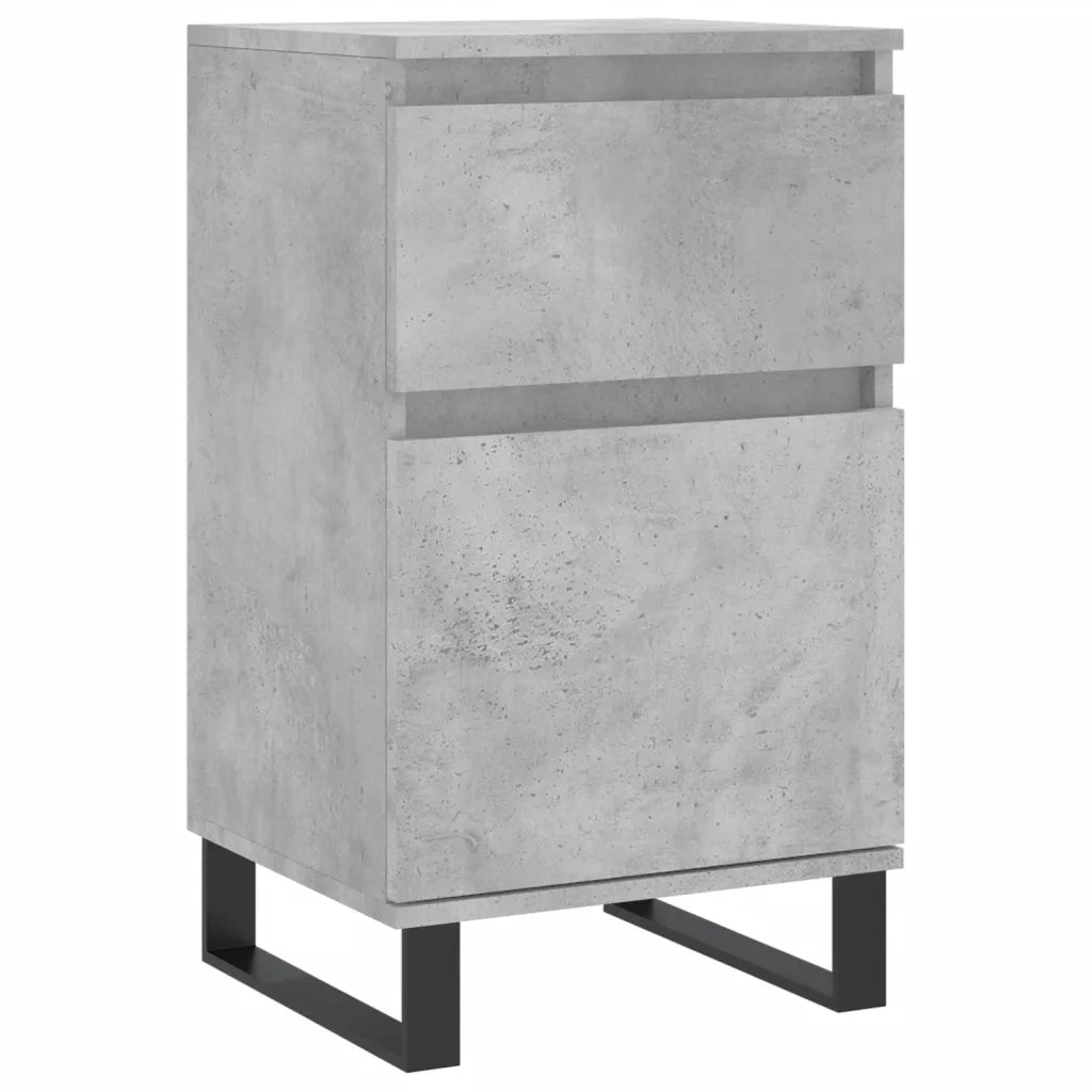 Credenze 2 pz Grigio Cemento 40x35x70 cm in Legno Multistrato 831173