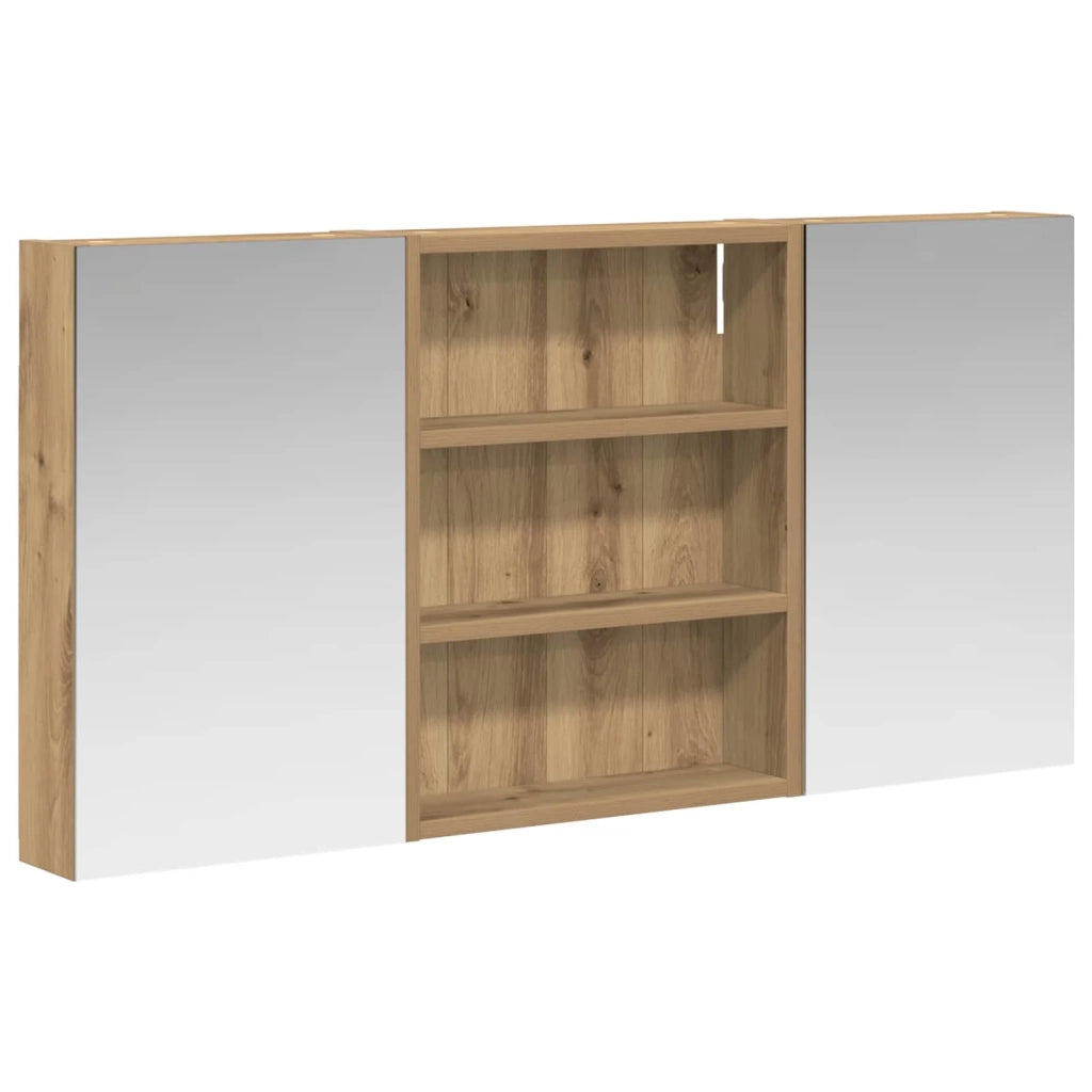 Set di Armadi da Bagno con lo scaffale 3 pcs 100 x 10,5 x 50 cm