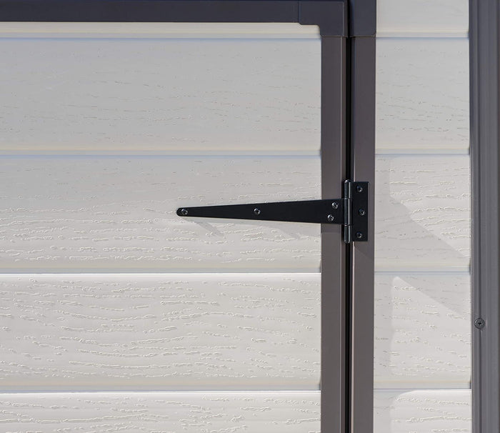 Casetta da Giardino Porta Attrezzi 183,5x111x200,5 cmin Resina Effetto Legno Keter Manor Pent 6x4 Beige