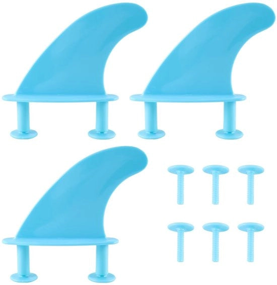 Accessori per Softboard Paddle Board - Soft Top Fins - Leggeri e pratici - 3 pezzi - Facili da installare - Accessori per surf
