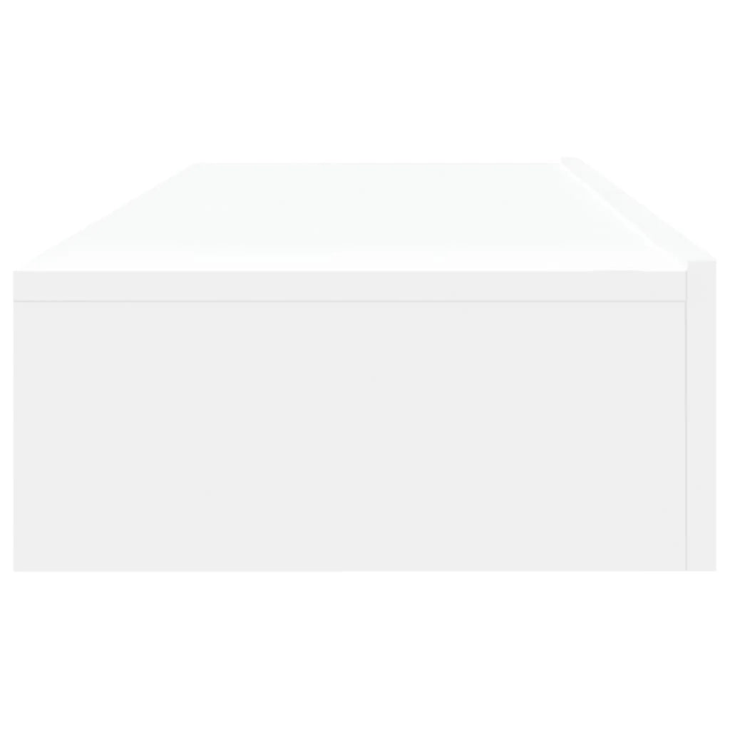 Mobile TV multimediale mensola TV credenza mobile TV per sala da pranzo soggiorno camera da letto con illuminazione a LED 2 pezzi 60 x 35 x 15,5 cm bianco 02_0028889