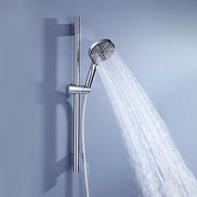 Set Doccia con Maniglione Regolabile, Maniglione in Acciaio Inox e Tubo Doccia Anticollisione