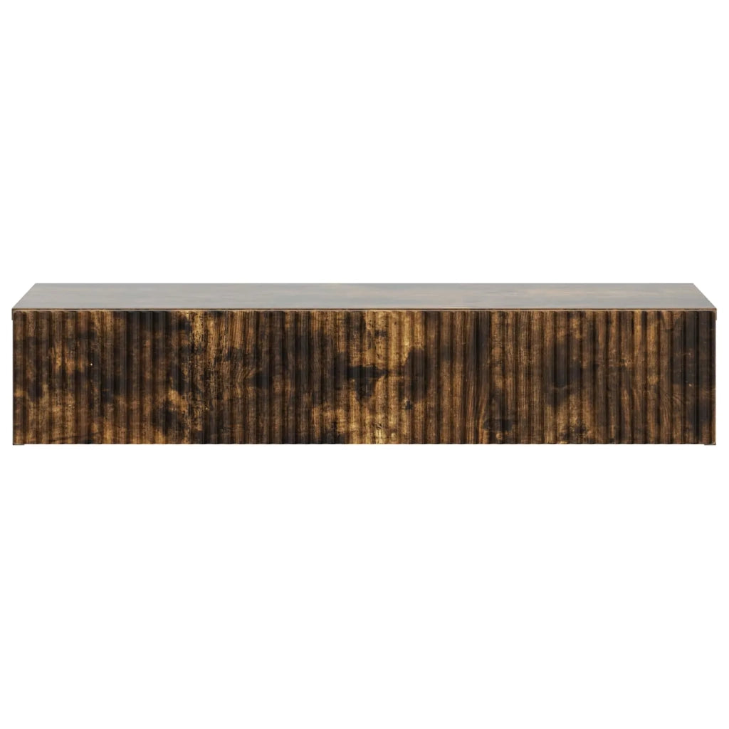 Tavolino da Parete Laterale | Tavolo laterale | Tavolino Rovere Fumo 87,5 x 34,5 x 17 cm