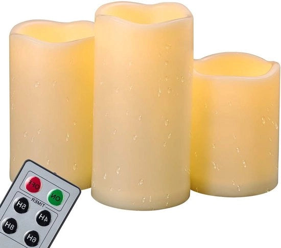 Luminarie LED a olio acqua-resistenti con timer e controllo a distanza, alimentate da grandi batterie, senza fiamma, con effetto fiamma, per esterni, decorazioni per patio