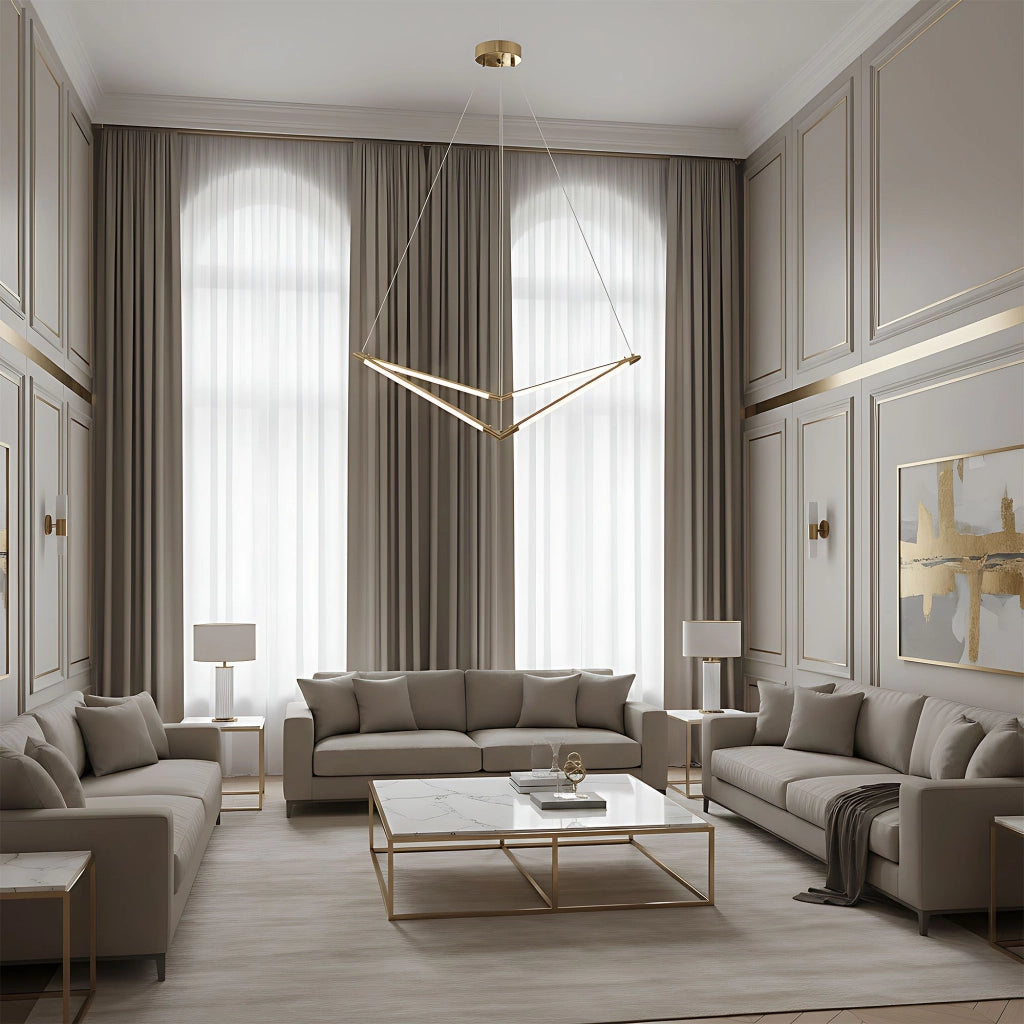 Lampada Da Soffitto Led App1776-cp Brush Gold