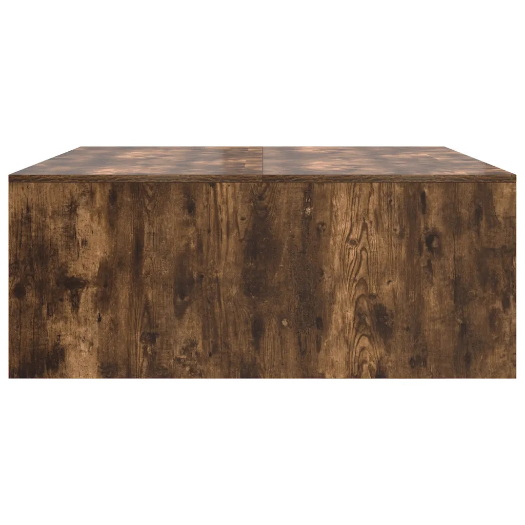 Tavolino da Salotto con Cassetti Rovere Fumo 100x100x40 cm 3328403