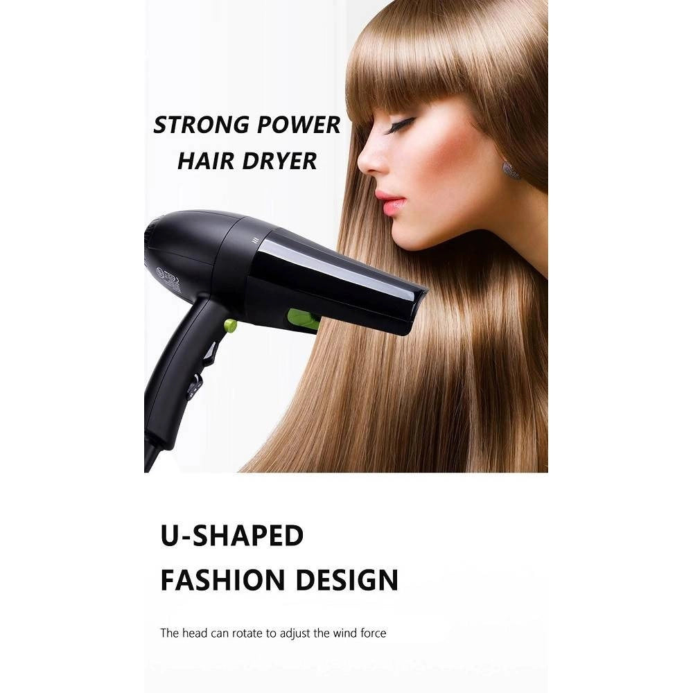 Trade Shop - Asciugacapelli Phon Professionale Motore Ac 1800-2200w 3 Velocità Salone Gm-118 -