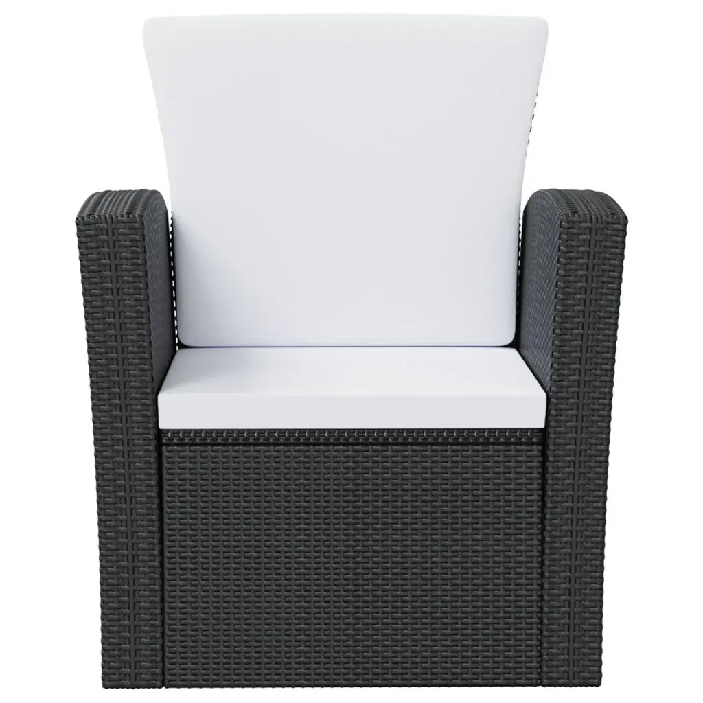 Set Divani da Giardino 16 pz con Cuscini in Polyrattan Nero cod mxl 38613