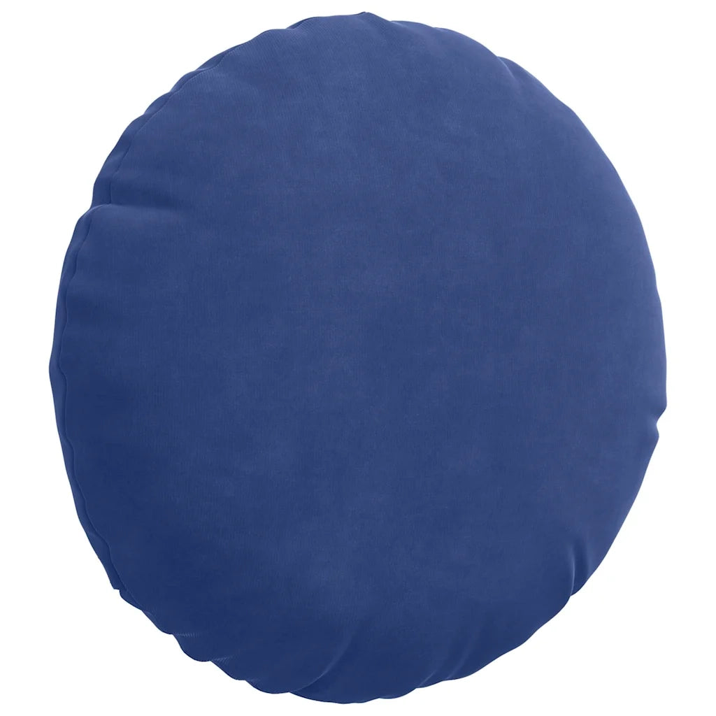 Cuscini per Seduta 2 pz | Cuscini per sedie Blu Polizia ?30 x 13 cm Velluto
