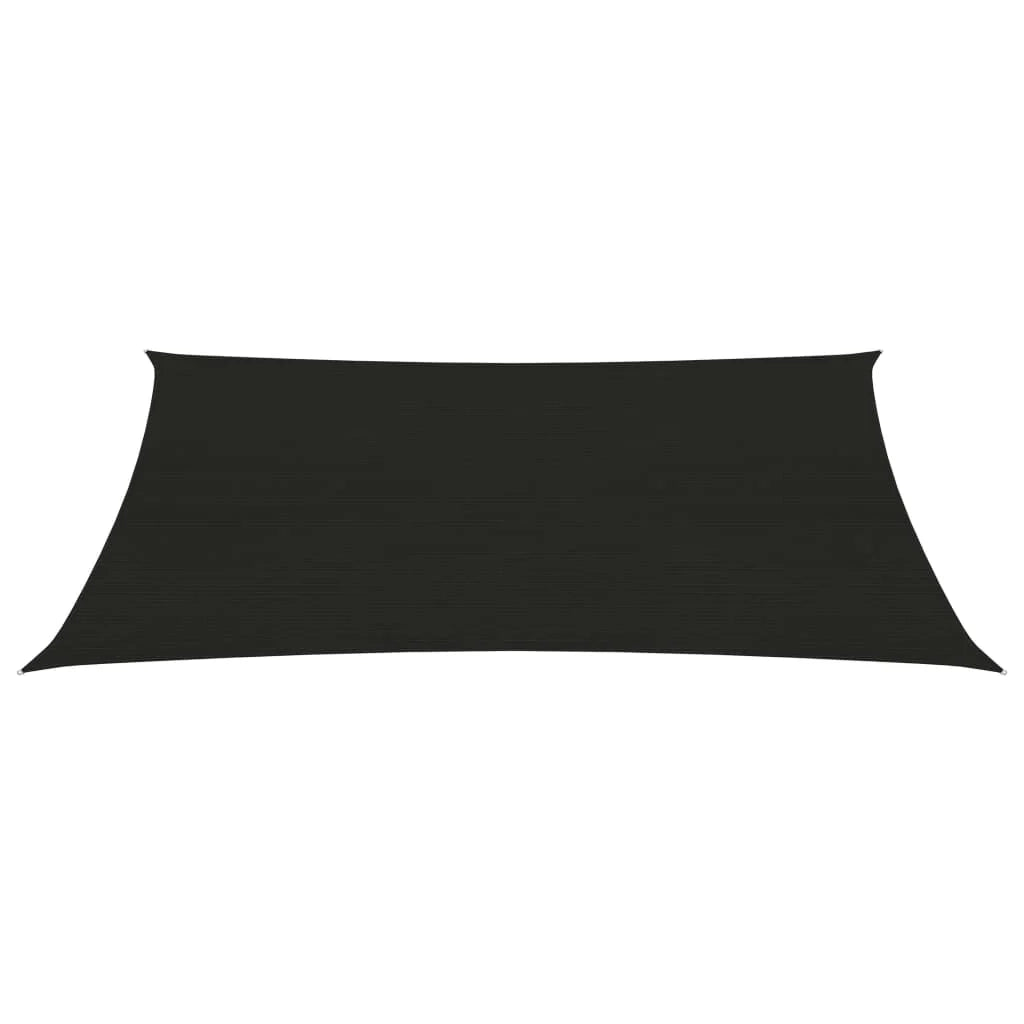 Vela ombreggiante/ombrellone 160 g/m² 2,5 x 4 m HDPE nero 02_0009185