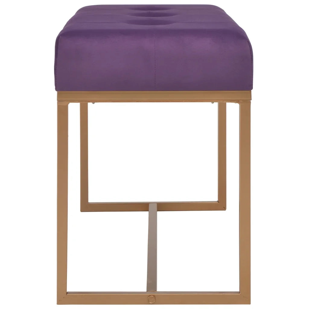 Panca 80 cm in Velluto Viola 247557