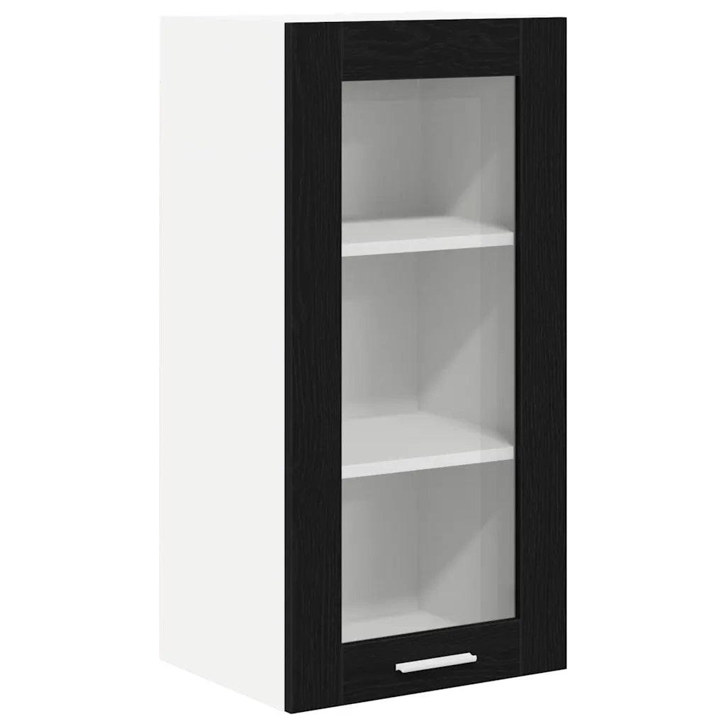 Armadio pensile Rovere Nero 40 x 31 x 80 cm Legno multistrato