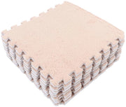 Matte da Pavimento 10 Pezzi - Pannelli di Gomma Spugnosa - Disegno Rimovibile - Mat di Piuma per Giocattoli - Sicuro e Comodo - Ideale per Camere