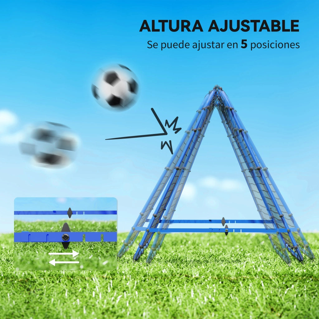 Rete da Allenamento Pieghevole e Regolabile ¨C zephmum ¨C Blu 100x95x90 cm