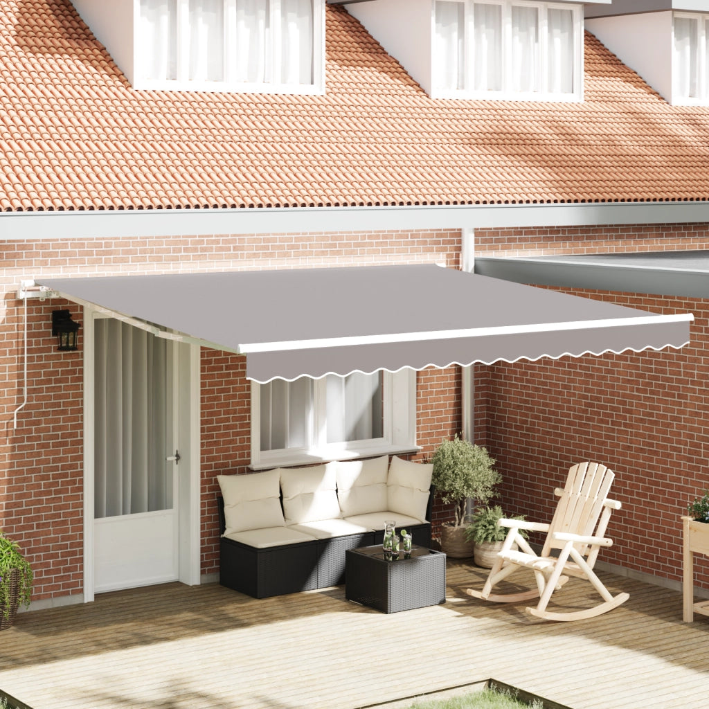 Tenda Retrattile Manuale  Grigia Chiara 400x350 cm