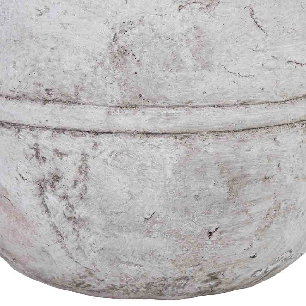 Vaso in fibra di vetro bianco 29x29x42 cm