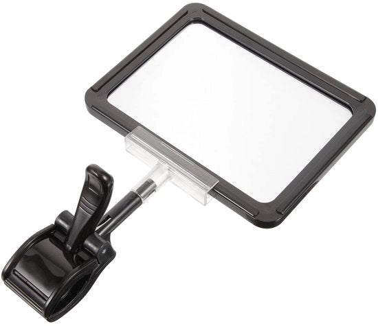 Oggetto per Registrazione di Prezzo con Supporto Regolabile in Plastica - Clip per Monitor - Supporto per Carta di Credito - Dimensioni 25,5 x 15,5 cm - Peso Leggero