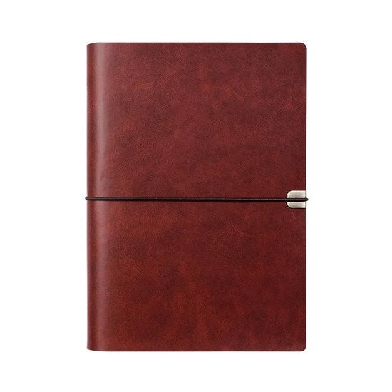 Notizieboek A5 in pelle marrone, giornale da viaggio A5, quaderno A5 con anello, quaderno da viaggio riutilizzabile, libro da scrivere e disegnare in pelle marrone, regalo per uomini e donne.