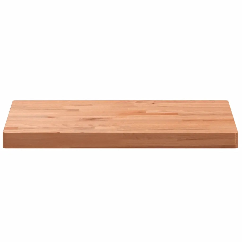 Piano Tavolo 80x40x4cm Rettangolare Legno Massello di Faggio 3188897