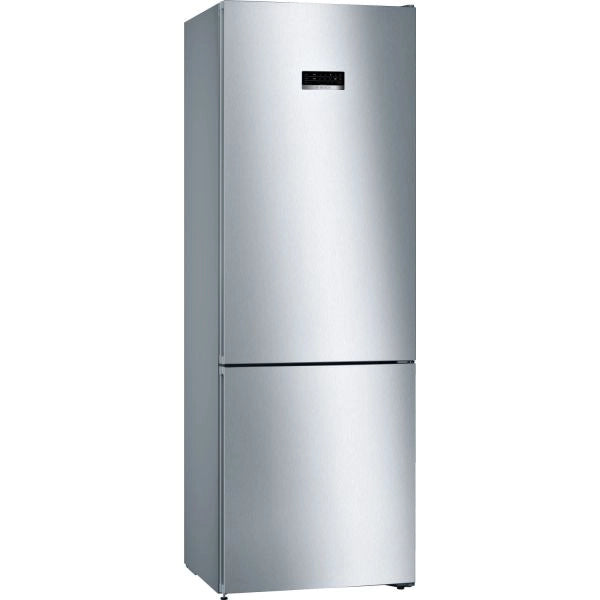 Bosch serie 4 kgn49xlea frigorifero combinato da libera installazione 203 x 70 cm metal look classe e