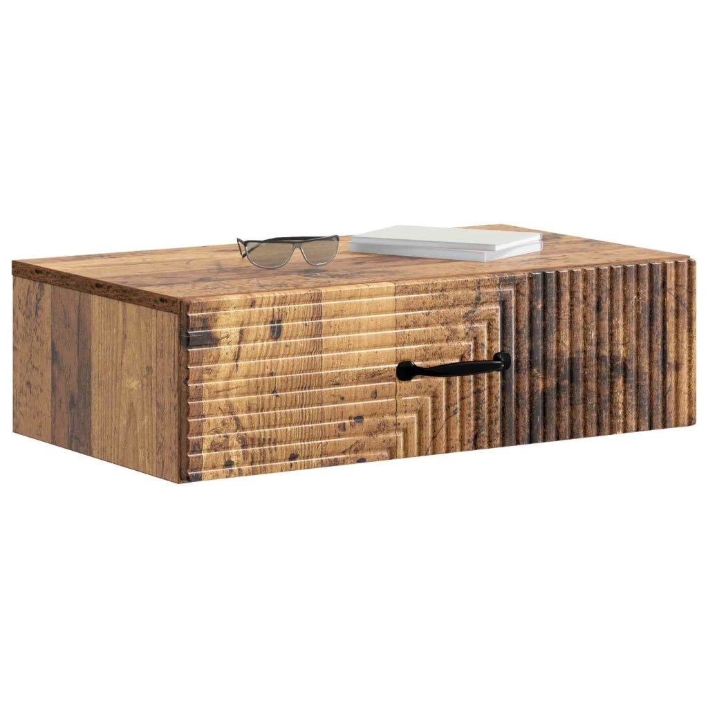 Tavolino da Parete Laterale Legno antico 59 x 34,5 x 17 cm 898663