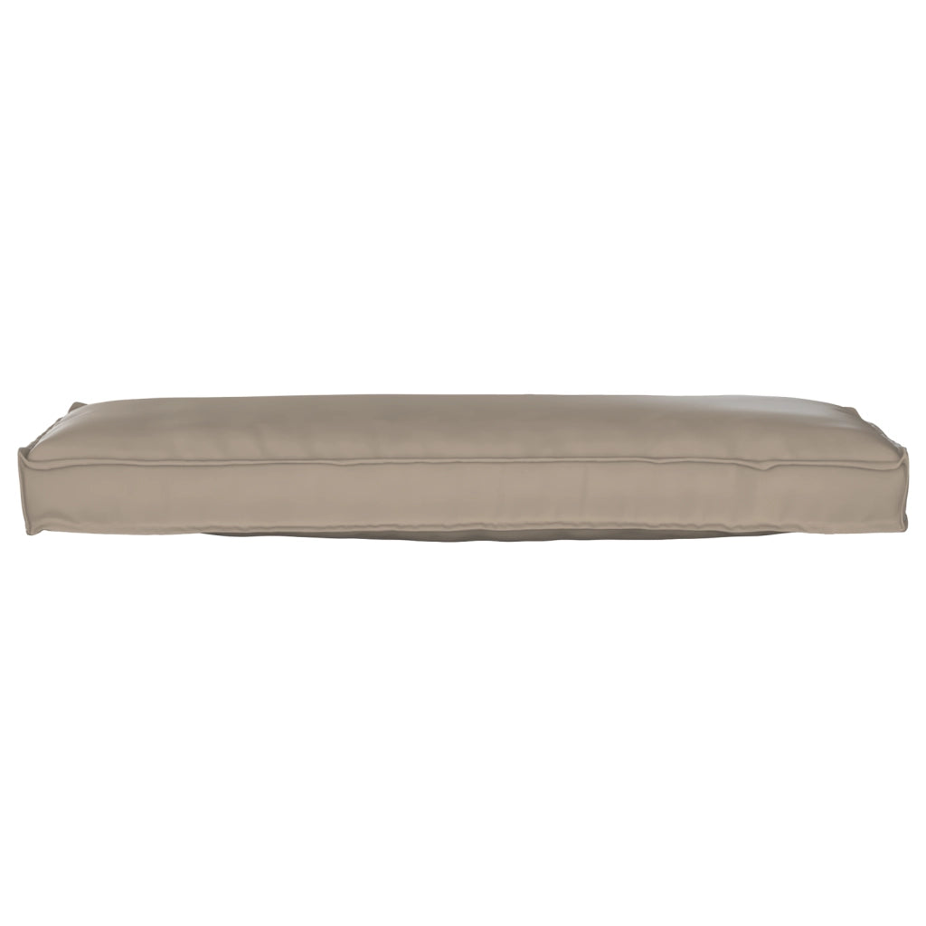 Cuscino per Pallet per Panchina Tortora 120x40x8 cm Tessuto Oxford