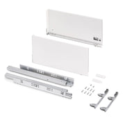 Cassetto esterno Vertex 60kg, altezza 242mm, profondità 500mm, Acciaio, Verniciato alluminio