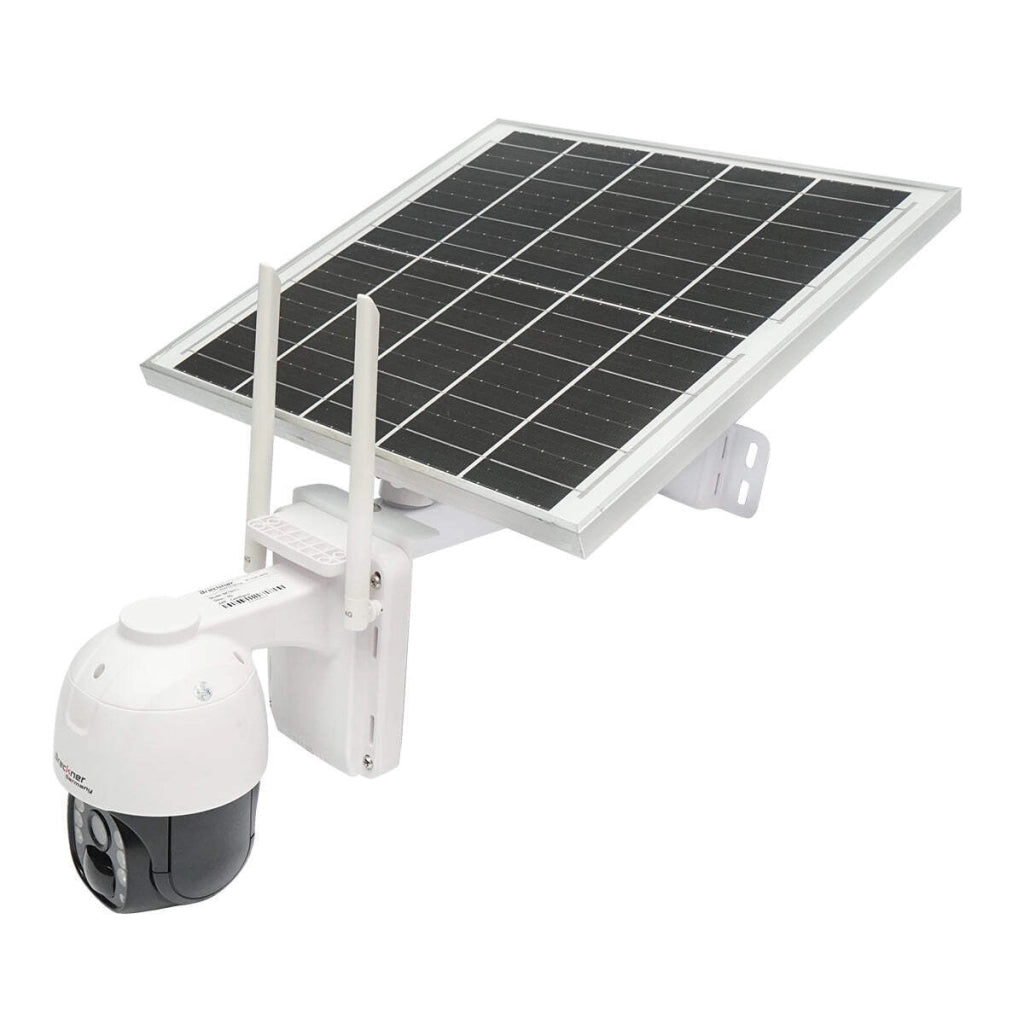 Telecamera di videosorveglianza 4G, rotante 24 ore su 24, 7 giorni su 7, completamente autonoma, ricarica con pannello solare, PTZ, 1080P, PIR, IP66