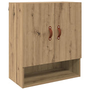 Armadietto a Muro | Mobile a Parete rovere artigianale 60 x 31 x 70 cm