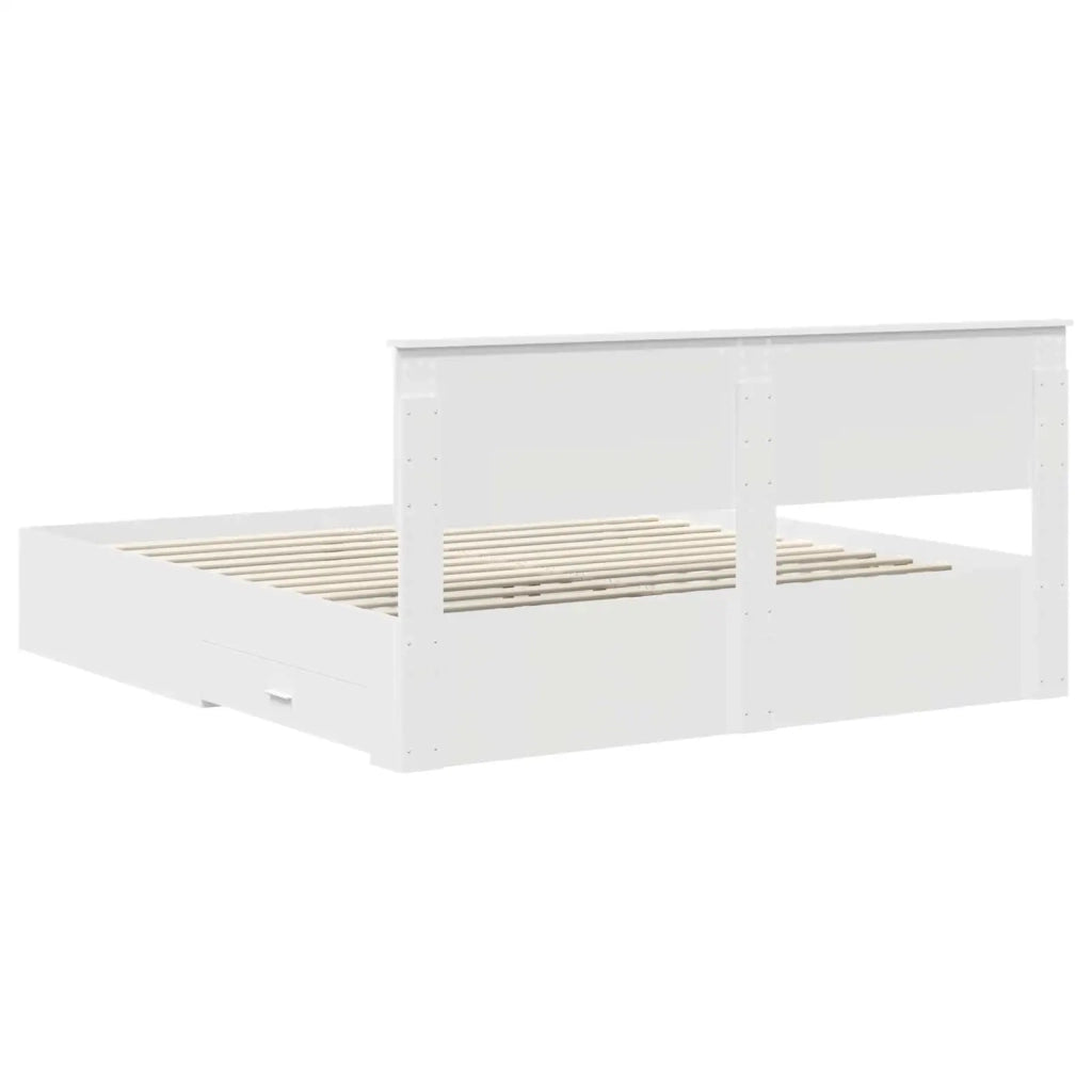 Struttura del letto Bianco 180 x 200 cm Legno multistrato 3408229