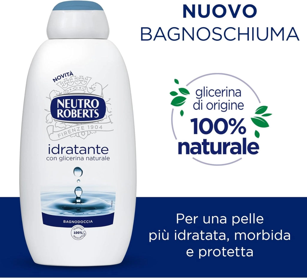 NEUTRO ROBERTS BAGNOSCHIUMA DERMAZERO 4 FLACONI DA 600 ML IDRATANTE