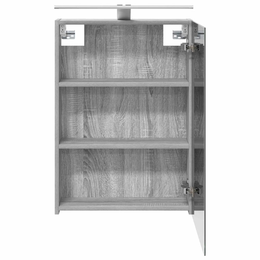 Mobiletto per specchio da bagno Grigio Sonoma 50 x 14,5 x 70 cm 889052