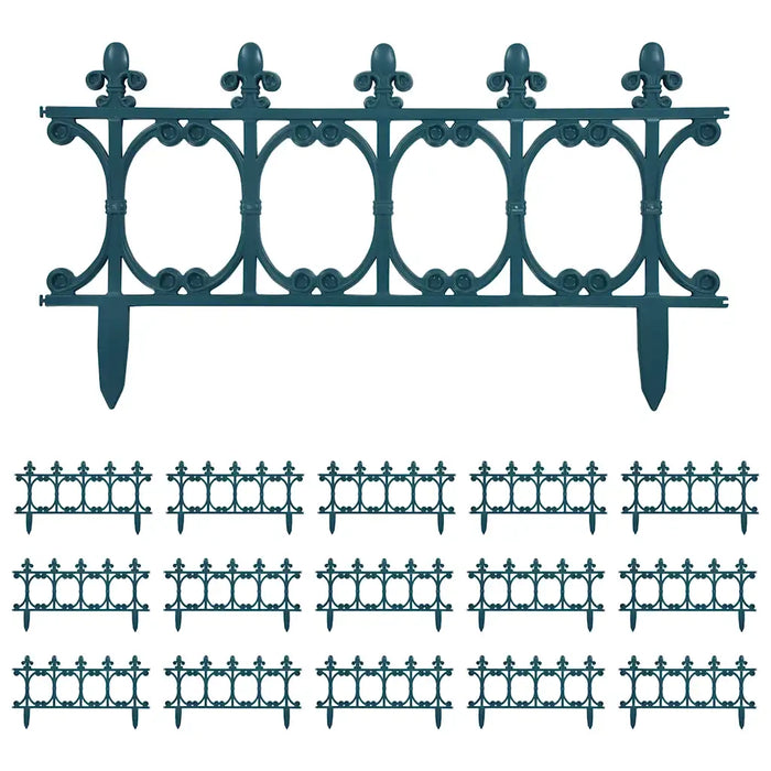 Bordature per Prato 16 pz Verde 10 m in PP cod mxl 9760