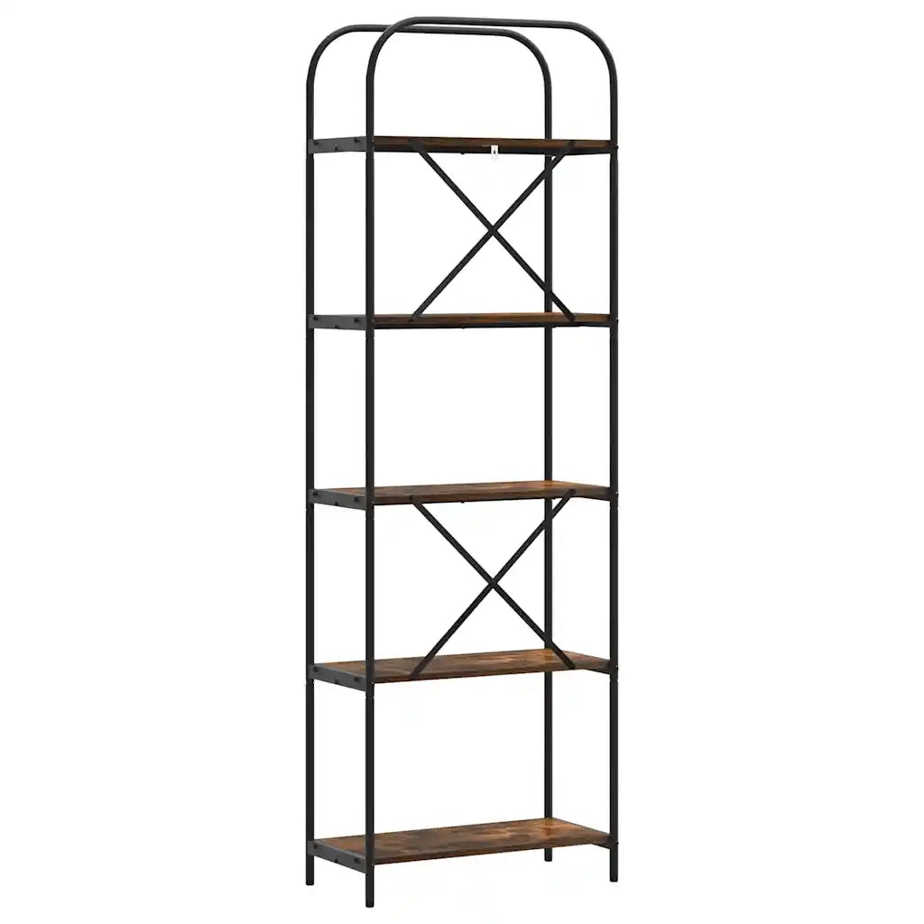 Libreria Rovere fumé 60 x 30 x 183 cm Legno multistrato 879853