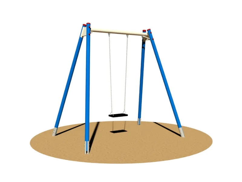 Altalena Jenny 1 posto 992 Giochipark acciaio zincato EN 1176 h 280cm - Piano