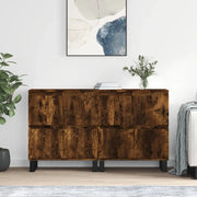Credenze 2 pz Rovere Fumo in Legno Multistrato 3190186